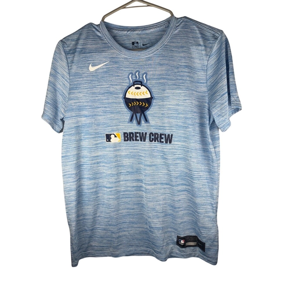 Nike Light Blue Brew Crew Graphic Tee new with tags mens size small